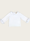Classic Frill Jersey Top - Winter White (2Y-6Y)