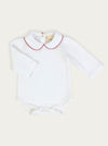 Classic Bodysuit - White and Red (3M-2Y)
