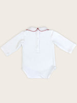 Classic Bodysuit - White and Red (3M-2Y)